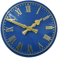 Ripon Outdoor Clock Service blue dial