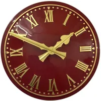 Ripon Outdoor Clock Service red dial